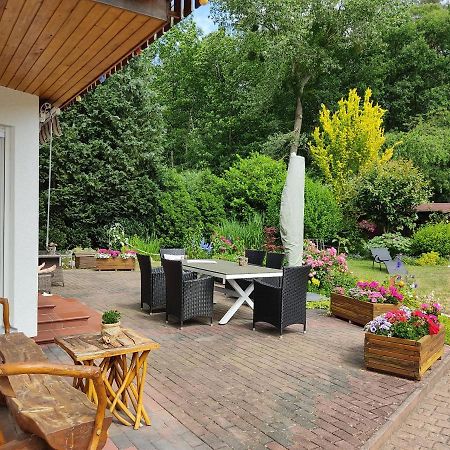 Grosszuegige Ferienwohnung Am Waldesrand Im Seenland Lauta Kültér fotó