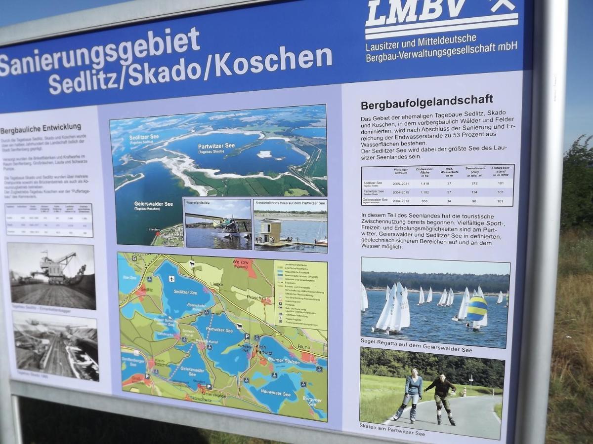 Grosszuegige Ferienwohnung Am Waldesrand Im Seenland Lauta Kültér fotó